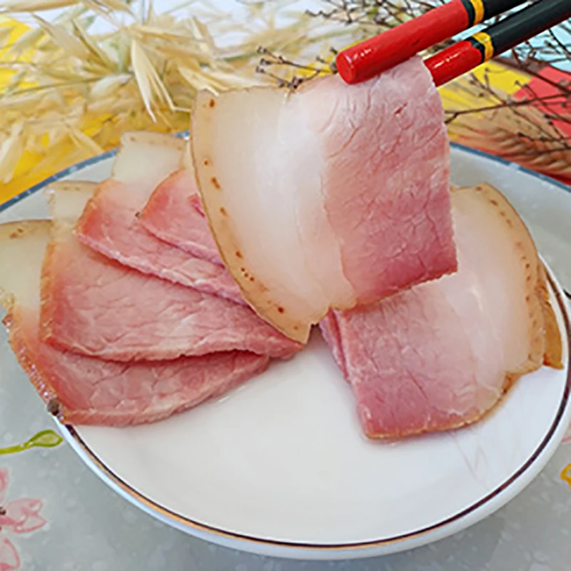 凉山袁野农家腊肉500g川香咸鲜微烟熏老腊肉咸味适中正宗四川特产