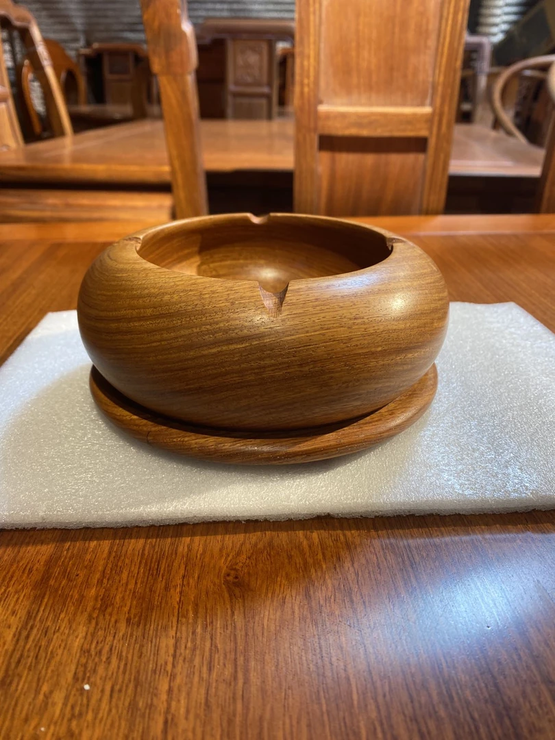 DGZT中式创意木笔筒烟灰缸，（具体价格以直播实物价格为准）圆形