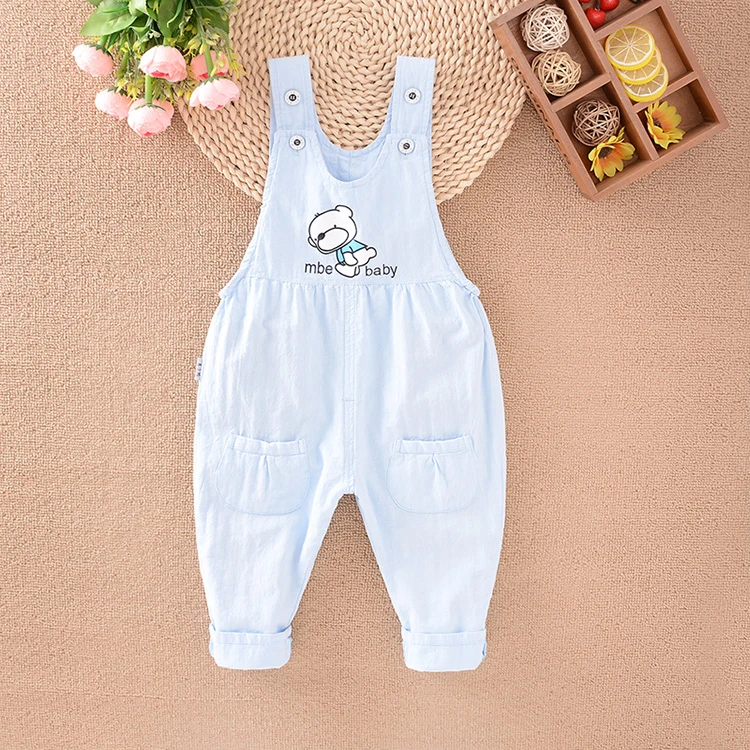 婴儿背带裤夏薄款0一3岁宽松儿童防蚊裤男童裤子小女孩休闲裤洋气