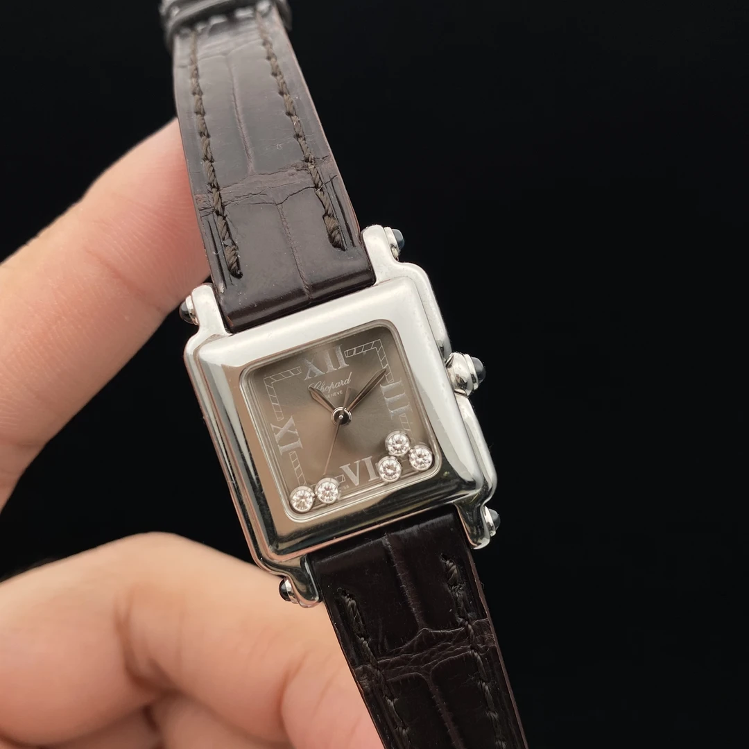95新 Chopard/萧邦 萧邦快乐钻系列24mm女士时尚腕表