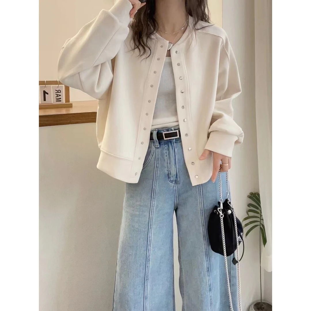 棒球服外套女短款小个子2024新款春季韩版休闲宽松高级感夹克上衣