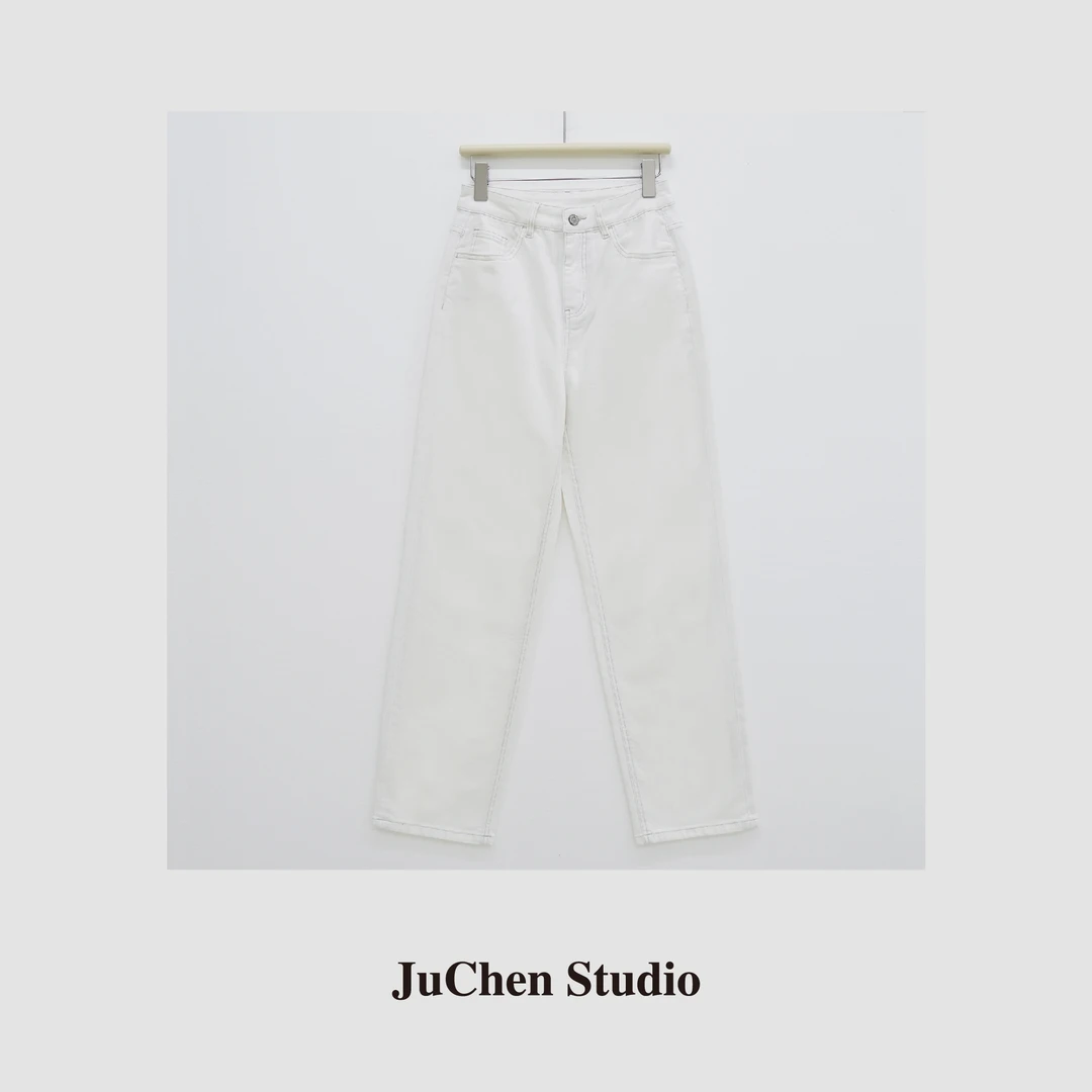 JuChen经典白牛 土耳其棉微弹舒适四季款直筒牛仔裤230617-7