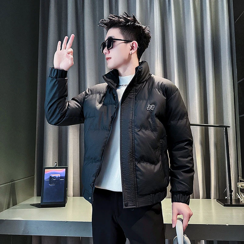 冬季短款立领棉服男款潮牌痞帅棉衣保暖棉袄2024新款男士冬装外套