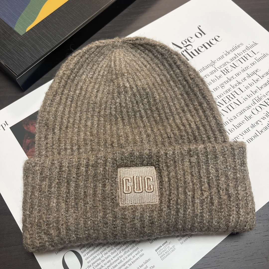 韩国新款ins毛线帽子秋冬天街头个性缝线百搭保暖护耳针织帽情侣