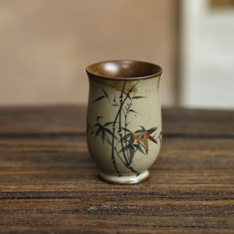 【北北书法】仿古描金聚香杯（Q3294）