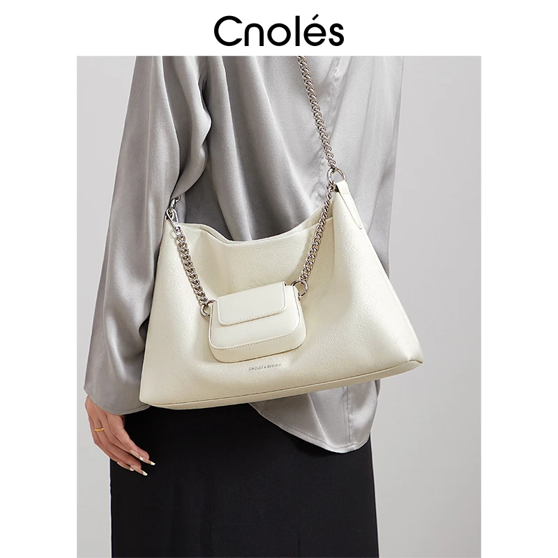 【Cnoles官方正品】2025流行女包单肩斜挎包通勤上班外出大容量包包