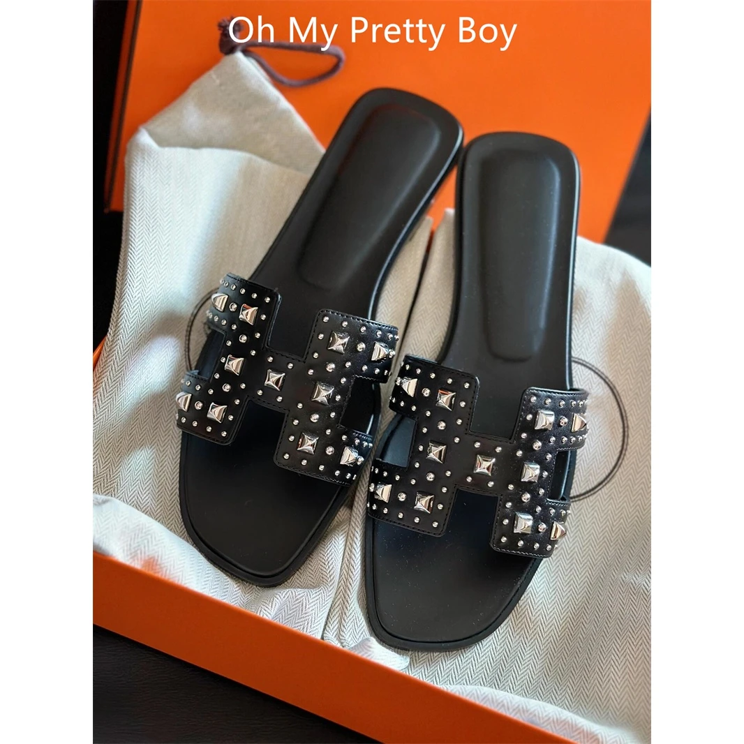 踩屎感平底H拖鞋女外穿25新款爆款夏季百搭防滑网红一字凉拖鞋女