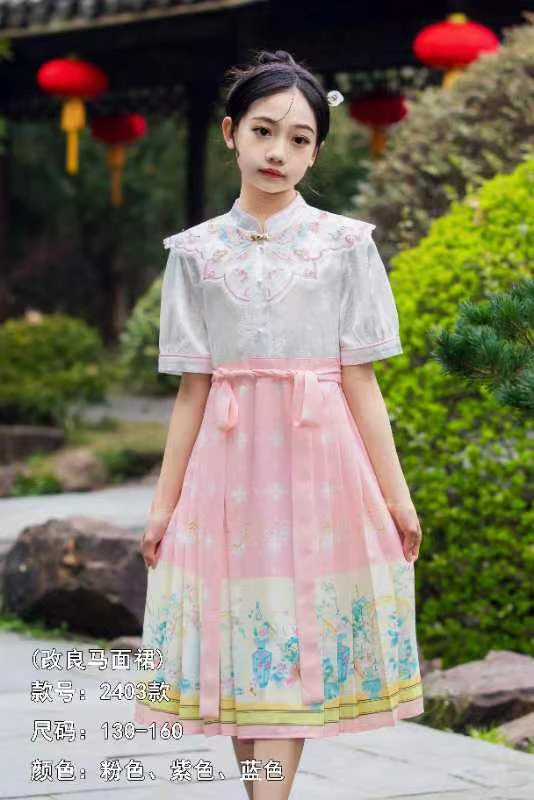 汉服女童马面裙常绪2403