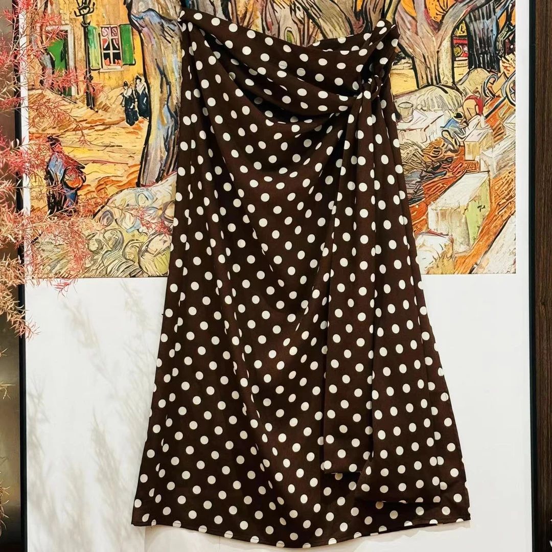 VV&AA  梦影之下  夏季新款气质时尚百搭显瘦蝴蝶结半身裙  R453