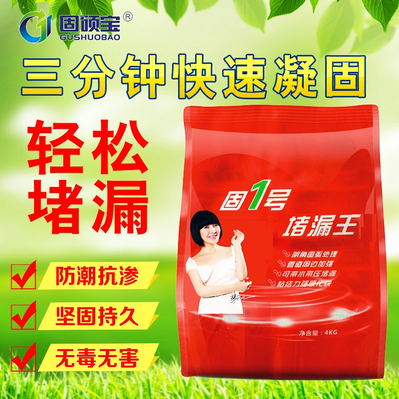 固硕宝堵漏王速凝水泥地面修补卫生间防水补漏