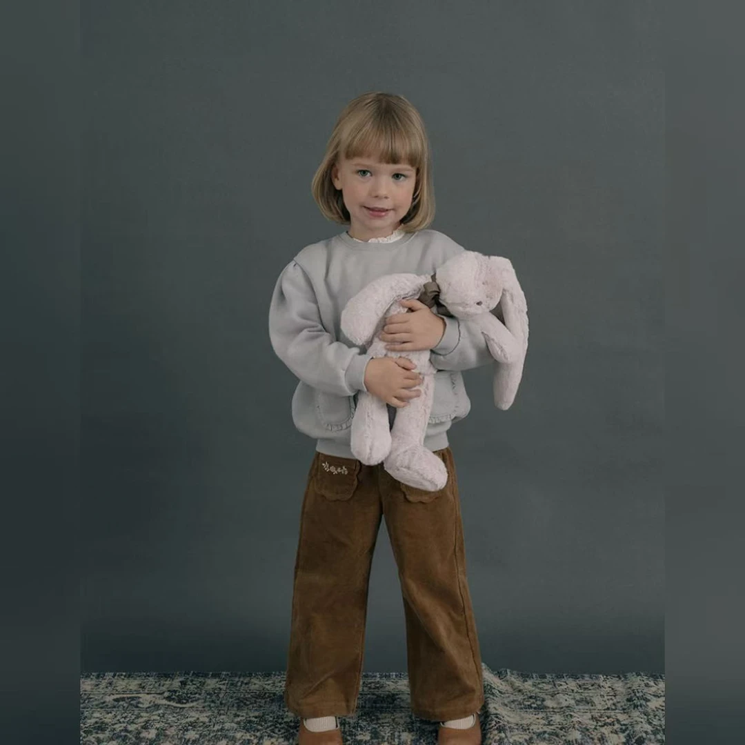 出口韩单  韩国susu童装 秋冬新款女童宝宝时尚复古灯芯绒休闲裤