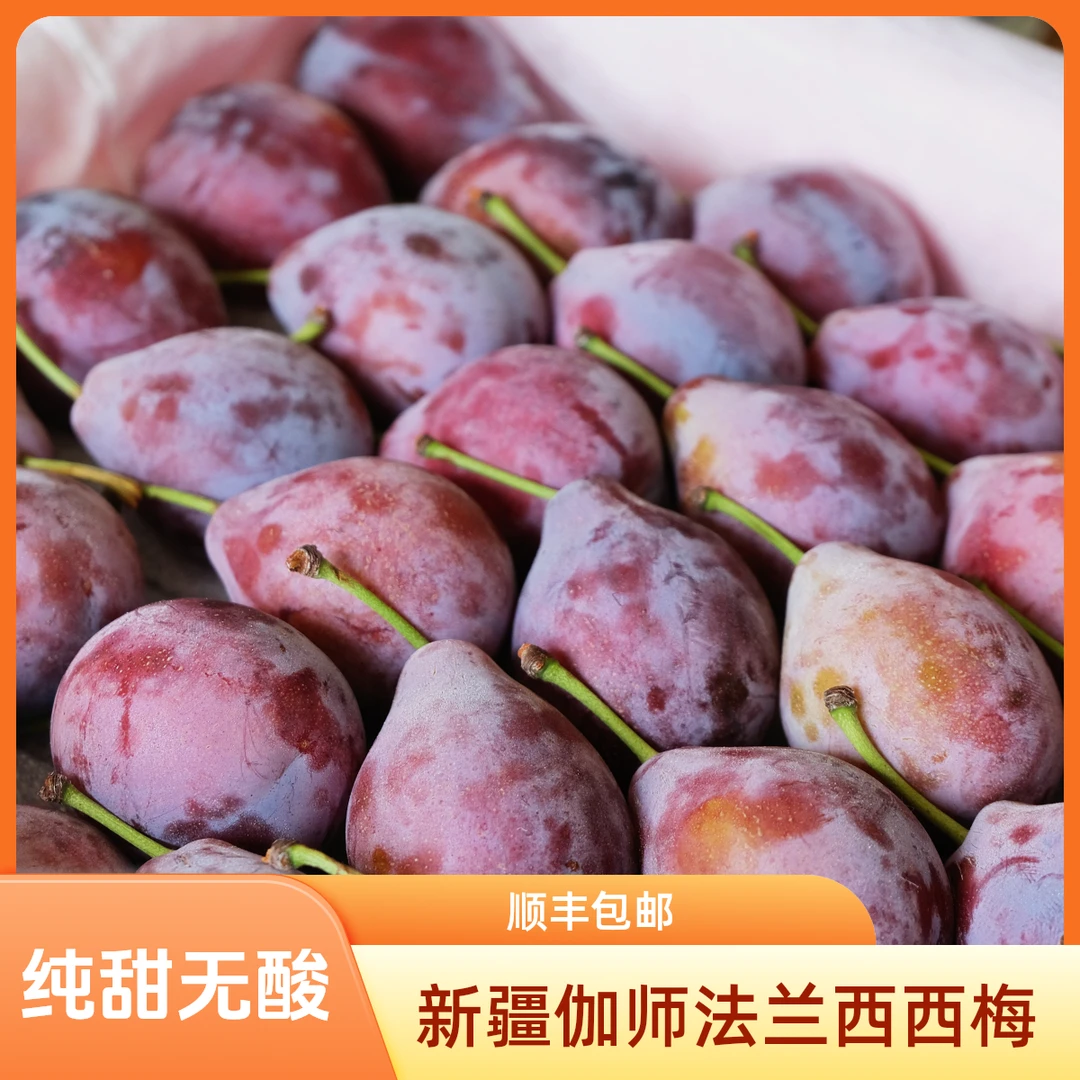 上嘉金狐狸梅好新鲜精选新疆伽师西梅 中果3斤随享装