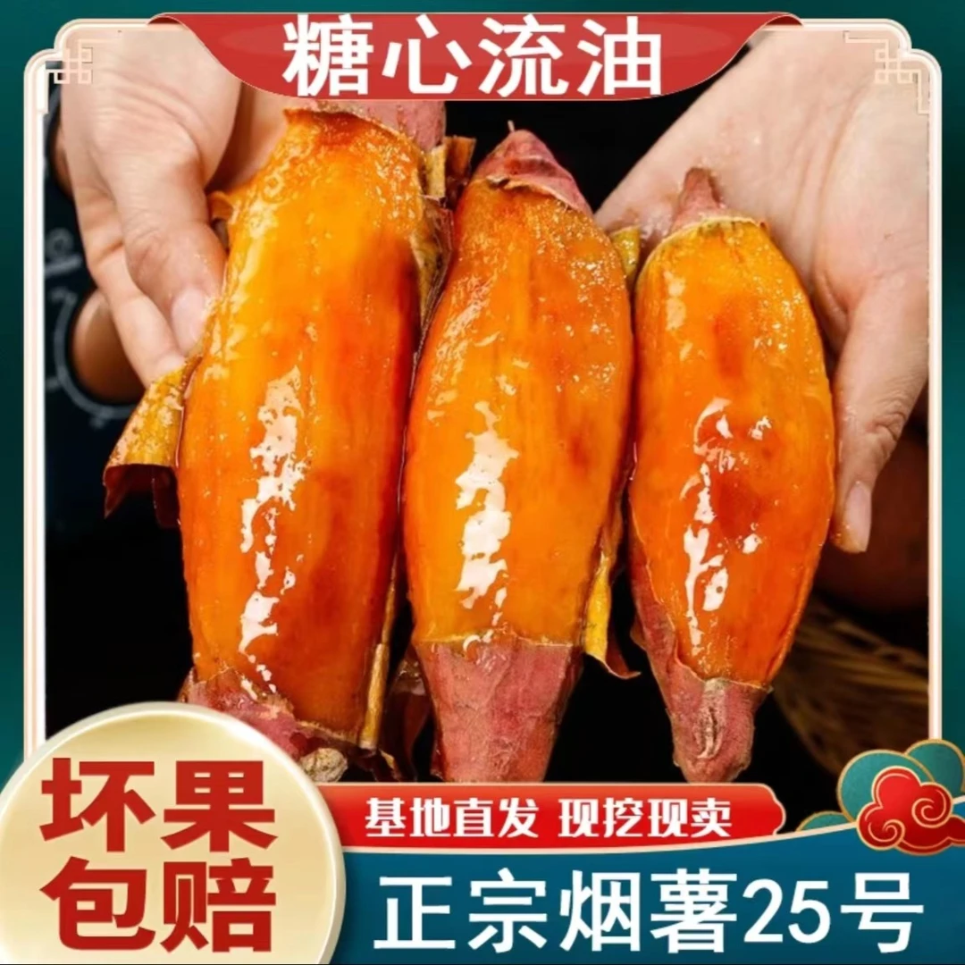 【坏果包赔】烟薯25号蜜薯 净重5/10斤新鲜食用番薯红薯烤地瓜
