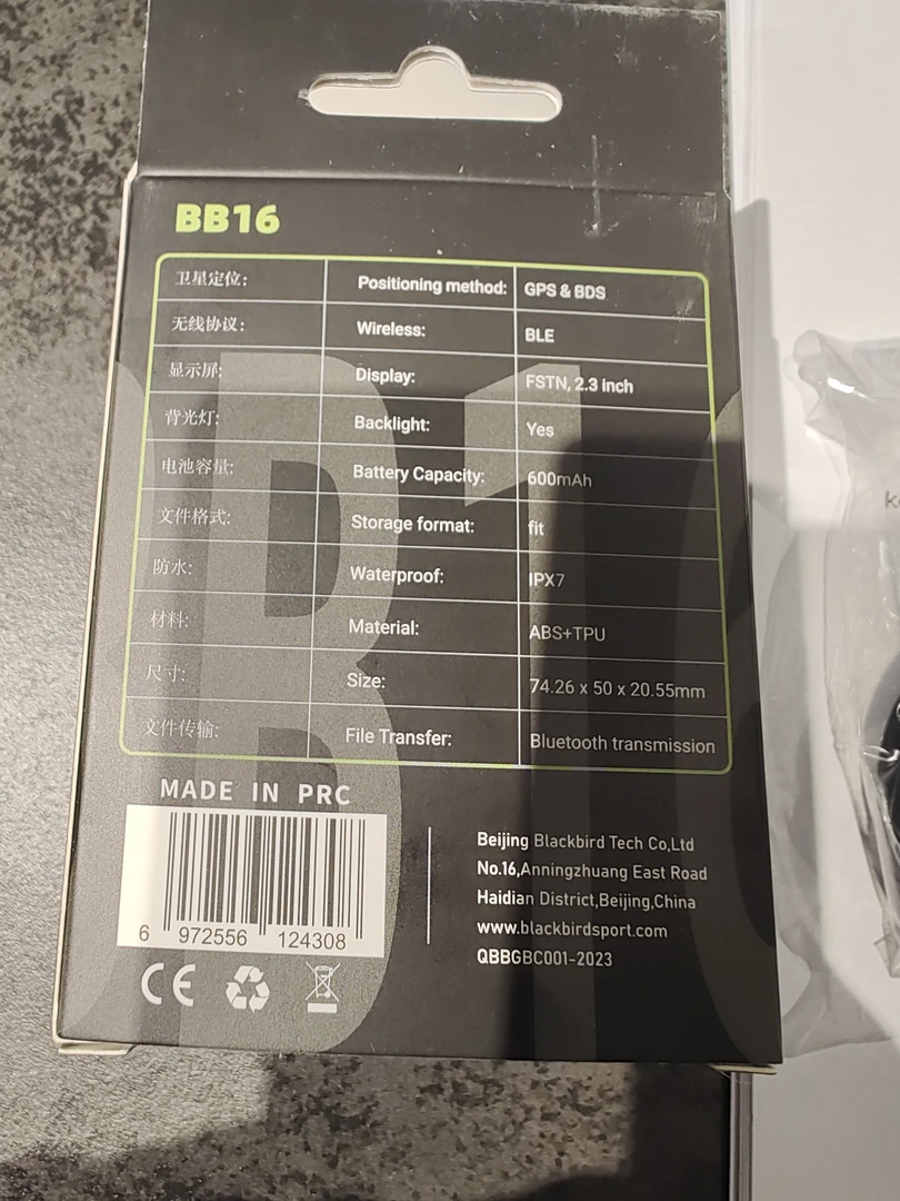 黑鸟码表BB16系列