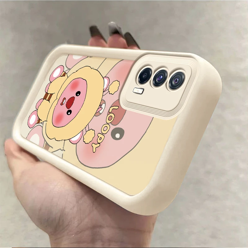 适用vivoT1手机壳V2115A个性彩绘女款高级全包创意防摔女蜂蜜露比