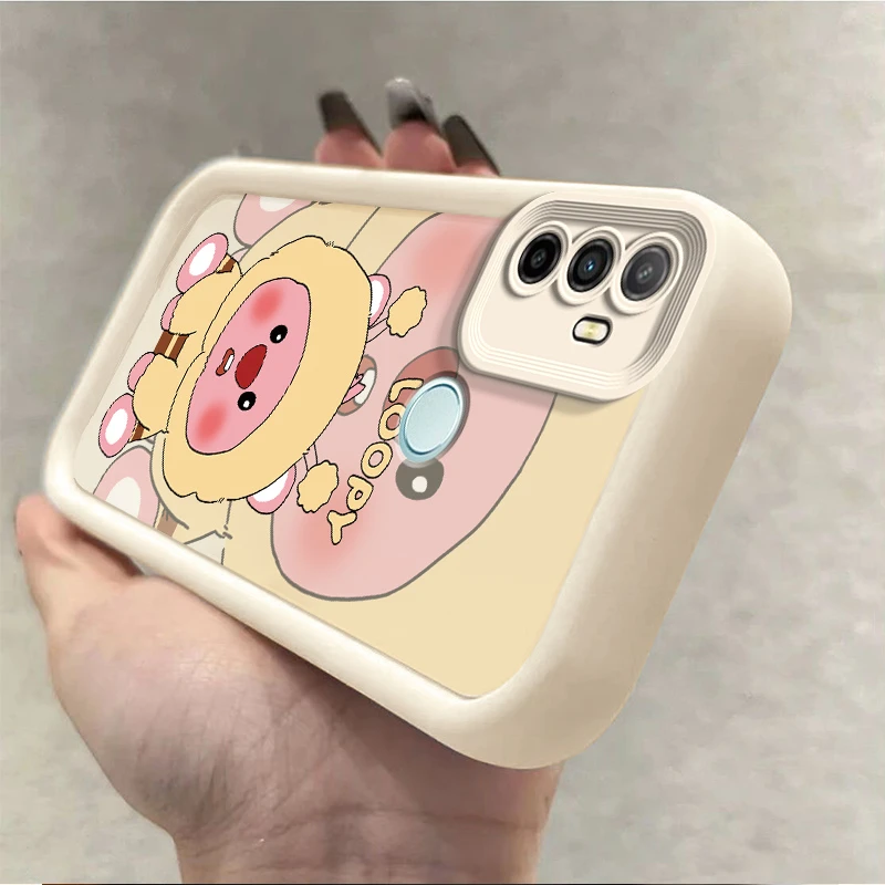 适用OPPOA32手机壳PDVM00高级创意彩绘防摔全包女款个性蜂蜜露比