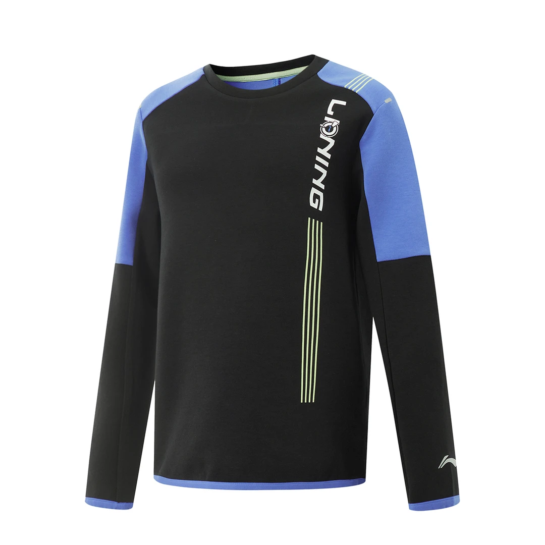 【2024新品】李宁男大童综合体能系列反光针织运动上衣YWYU021