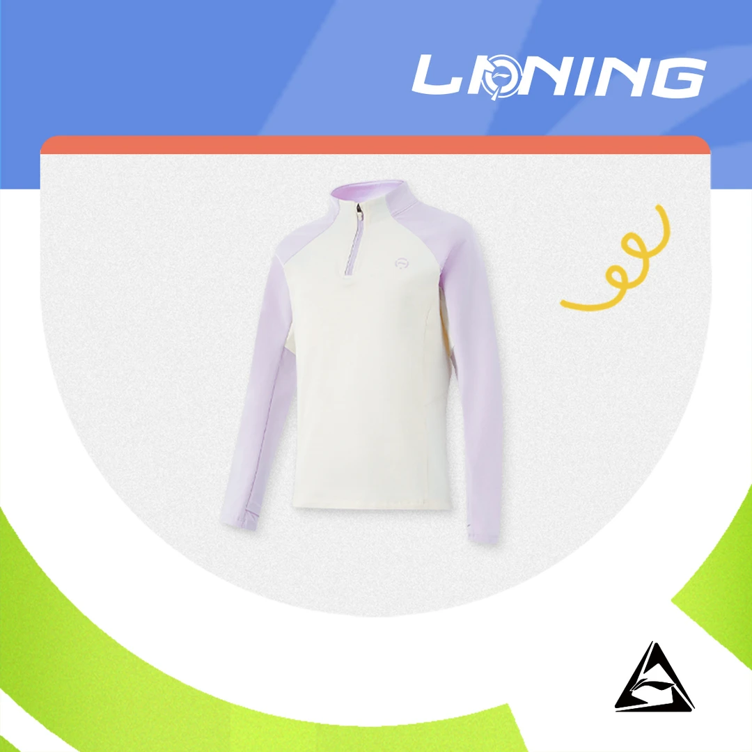【2024新品】李宁女大童综合体能系列针织运动上衣YWYU040