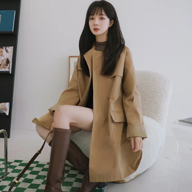 法式气质风衣外套女2025春秋新款高级感休闲复古时尚显瘦穿搭上衣