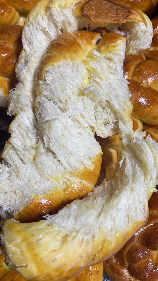 全麦烤麻花 非油炸早餐食品发面面包