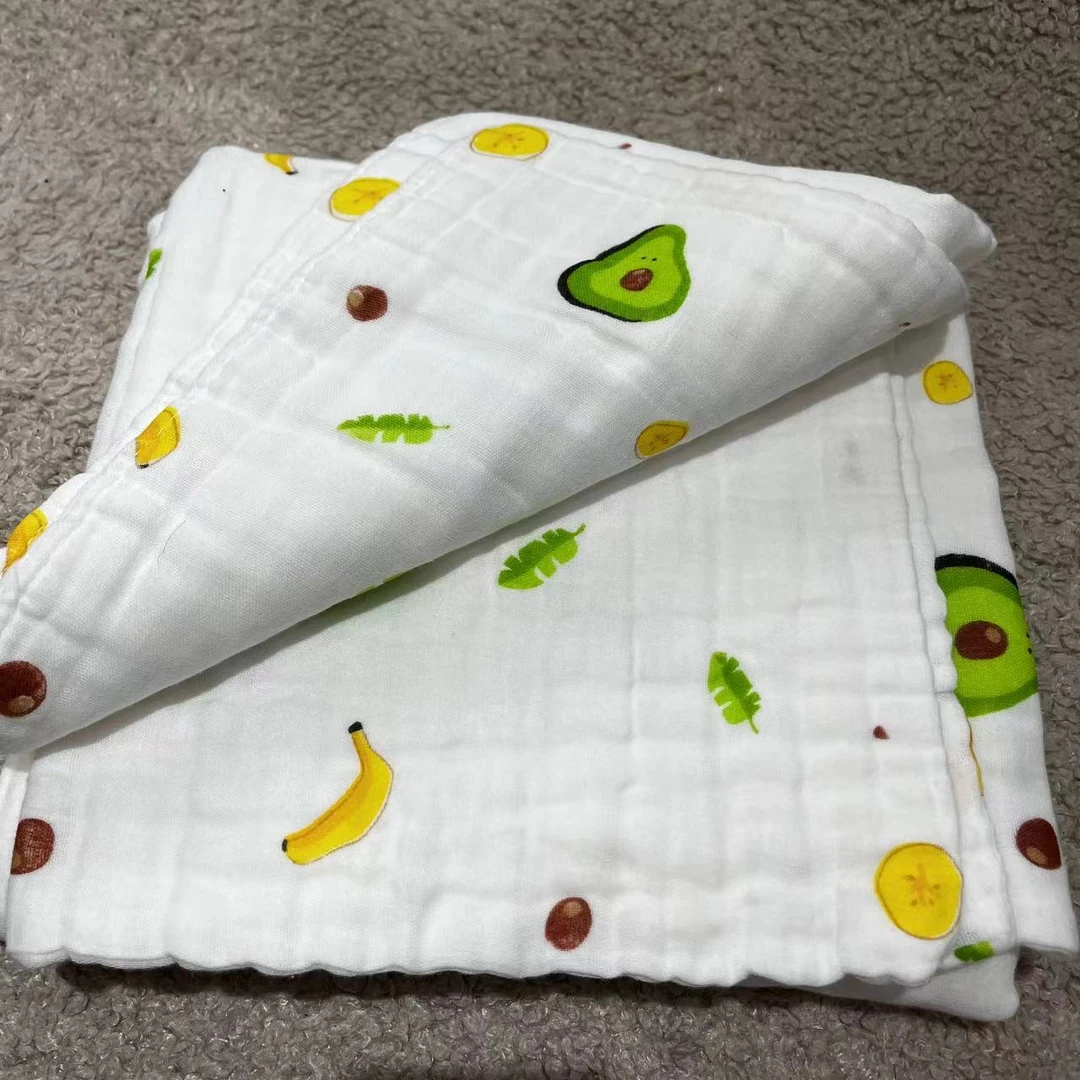 棉兜兜婴幼儿六层纱布浴巾舒适柔软宝宝洗浴全棉防水新生儿白色