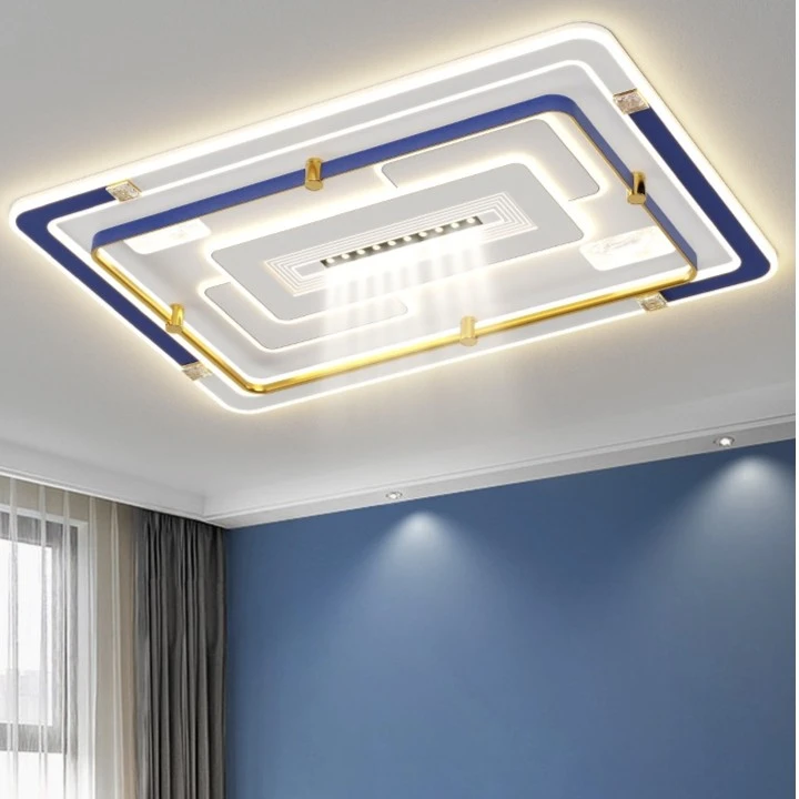 现货轻奢宝石兰LED无极调光客厅无主灯吸顶灯家用卧室遥控手机AAP