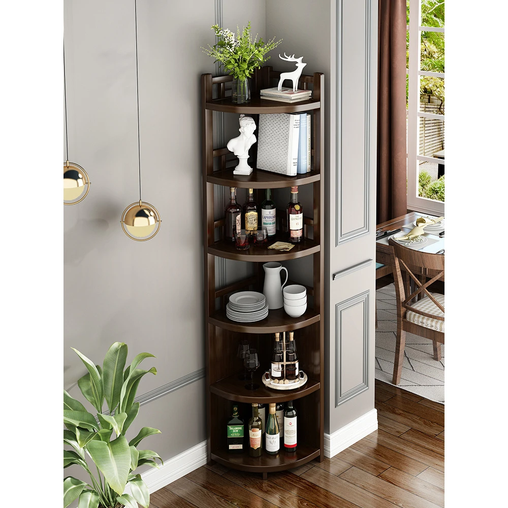 角柜转角柜现代拐角置物架墙边柜墙角三角形储物柜收纳架客厅书架