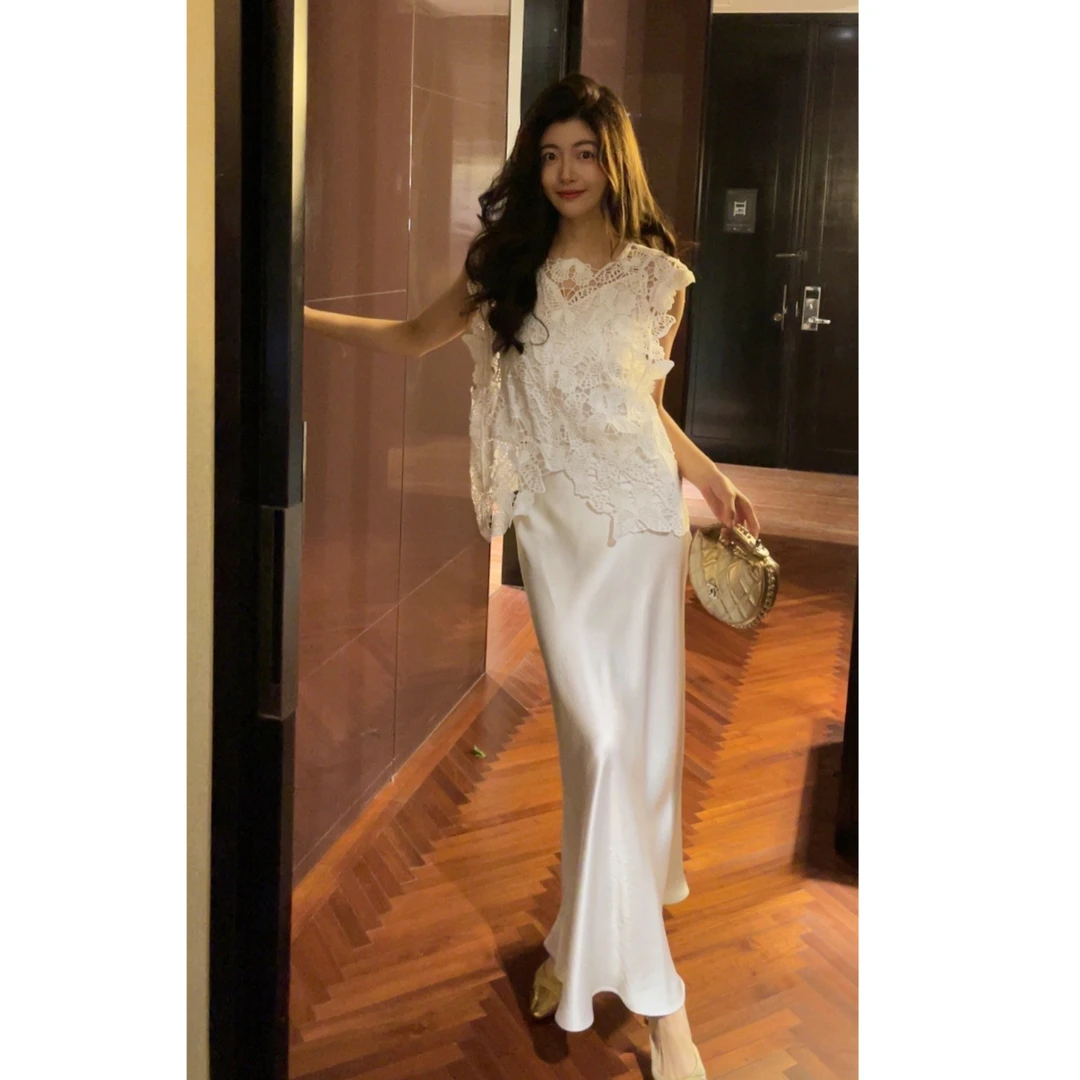 【N·COU】24夏新款【蝴蝶飞】蝴蝶水溶花上衣罩衫-DY21738含吊带