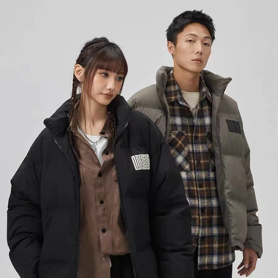 UFZ90白鸭绒加厚立领羽绒服冬季中性男女情侣防风保暖外套国潮牌