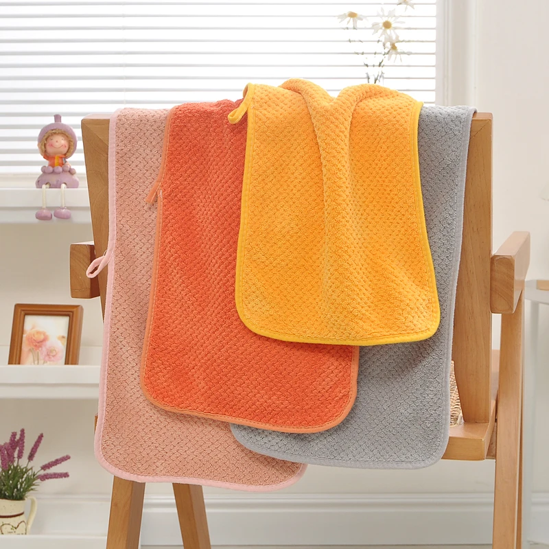 四条装-擦脸毛巾面巾洗脸家用吸水柔软幼儿园可爱洗澡毛巾