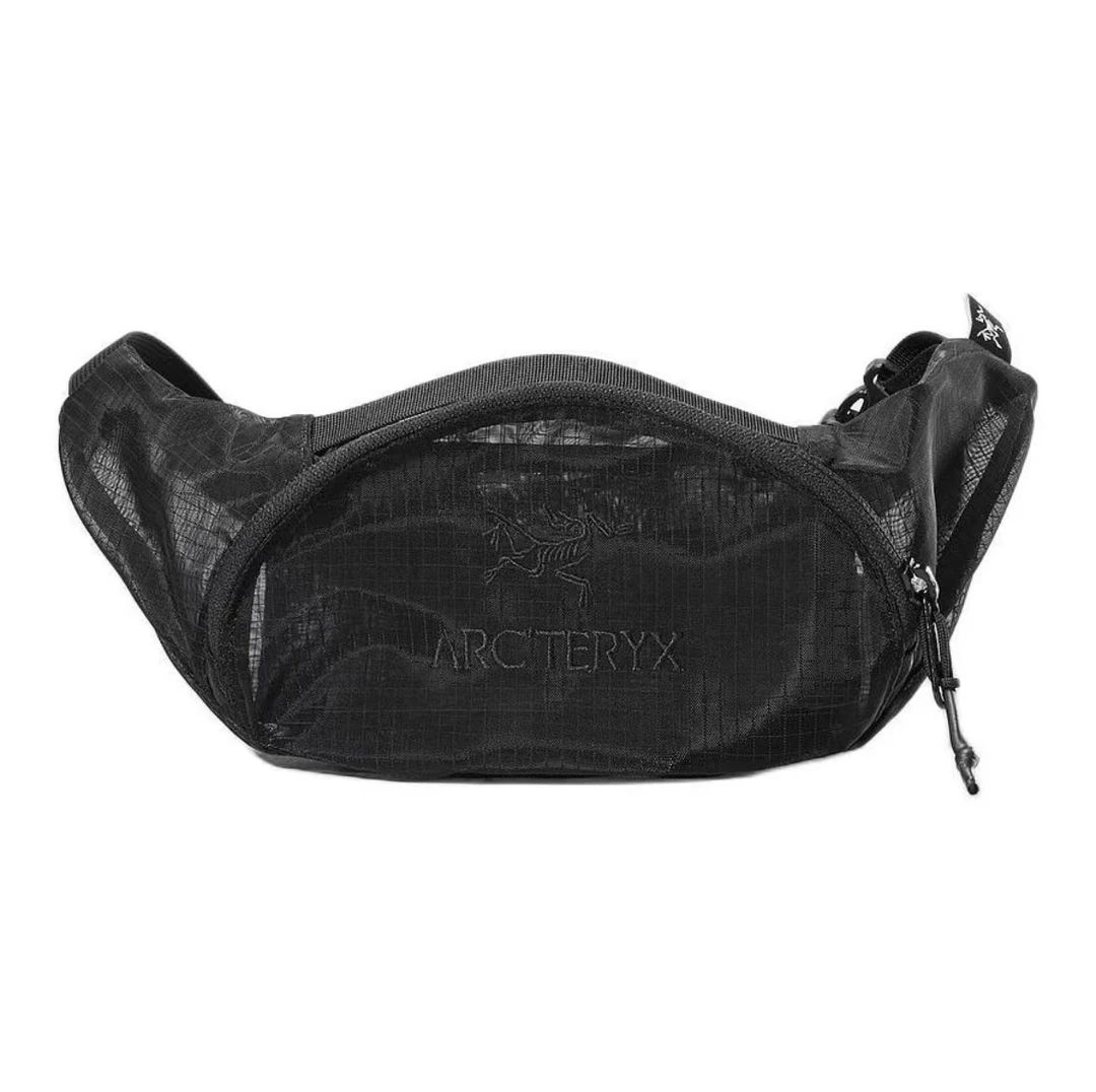 ARC'TERYX/始祖鸟 3L 拉链开合品牌徽标 尼龙 腰包常规 男款 黑色