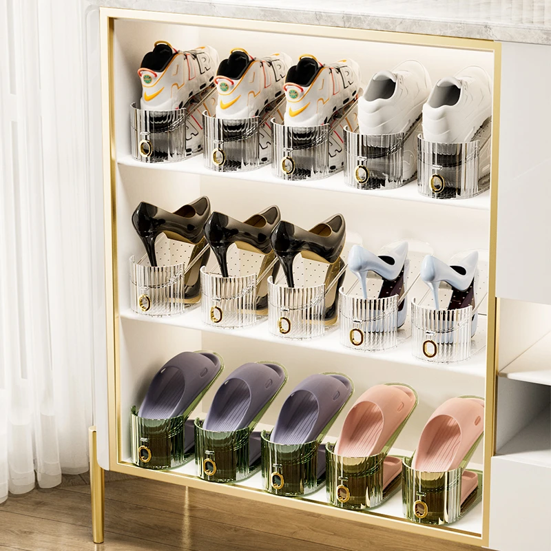 可调节收纳鞋架鞋柜鞋子收纳双层鞋托架鞋架收纳多层鞋架子简易