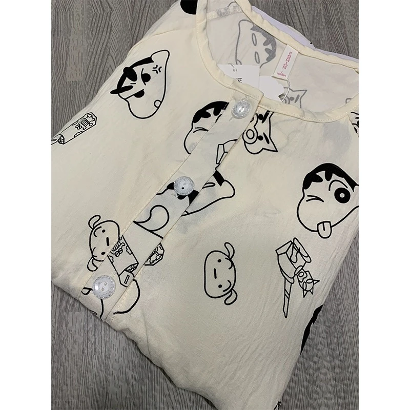 带胸垫睡衣女春夏云朵棉套装少女日系网红风可爱仙女家居服