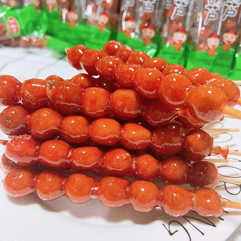 小串冰糖葫芦冰糖葫芦山楂球酸甜开胃蜜饯关里红山楂片儿童零食