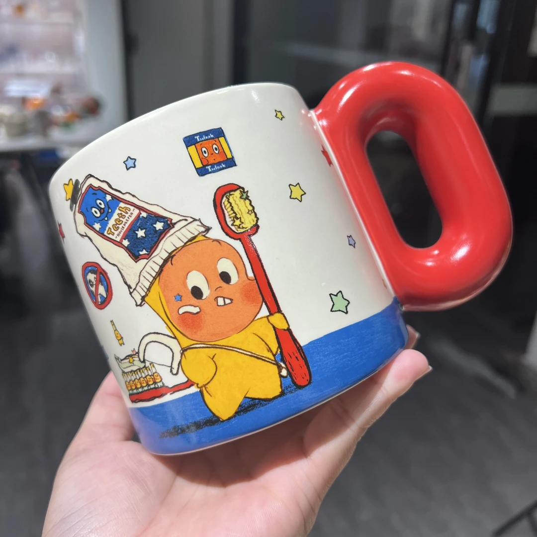 【东泰】星星人联名马克杯牙刷星星人陶瓷胖胖杯牛奶杯家用喝水杯子