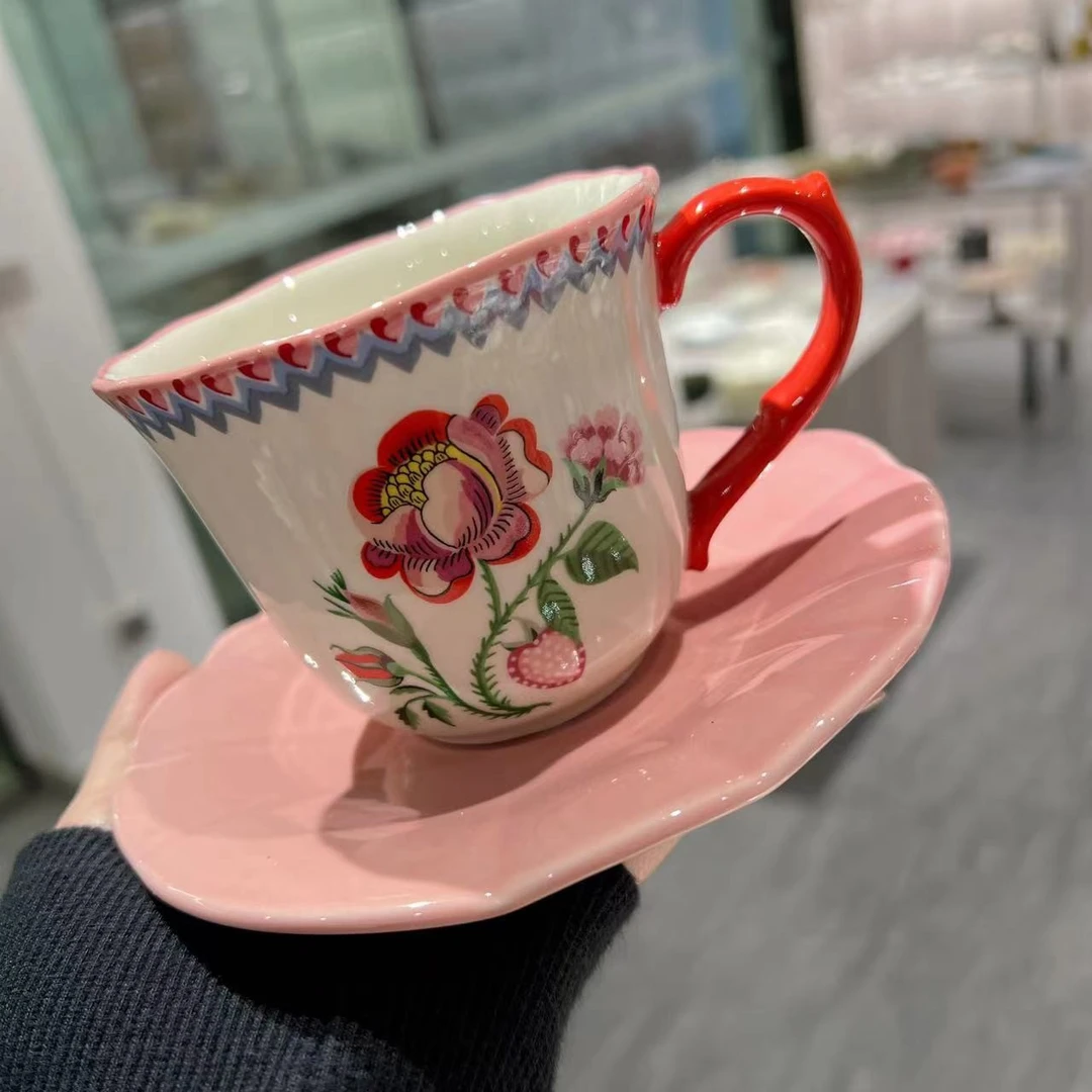 【东泰】出口英国 Cath kidston 欧式宫廷珍爱玫瑰咖啡杯碟茶杯