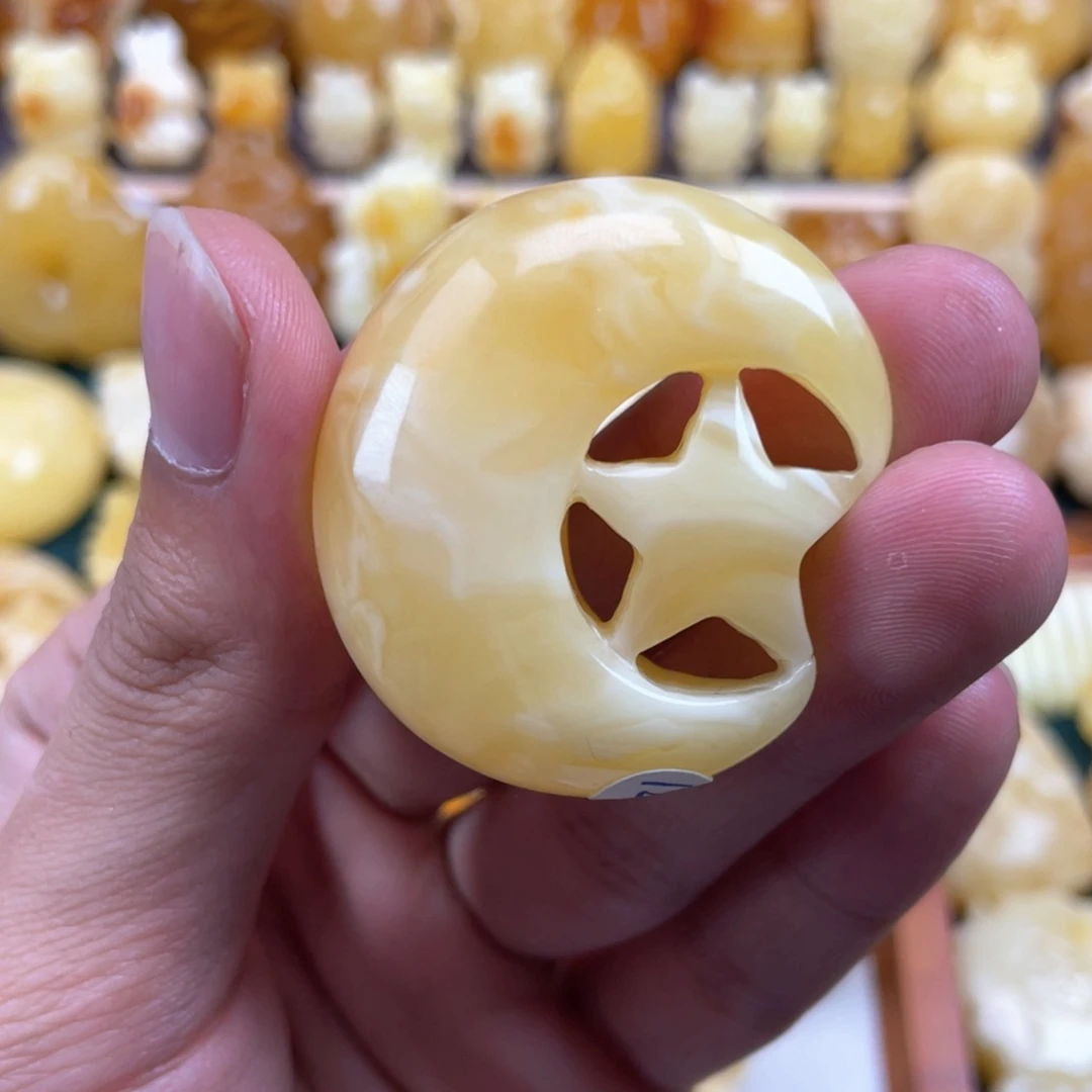 琥珀裸石未镶嵌蜜蜡