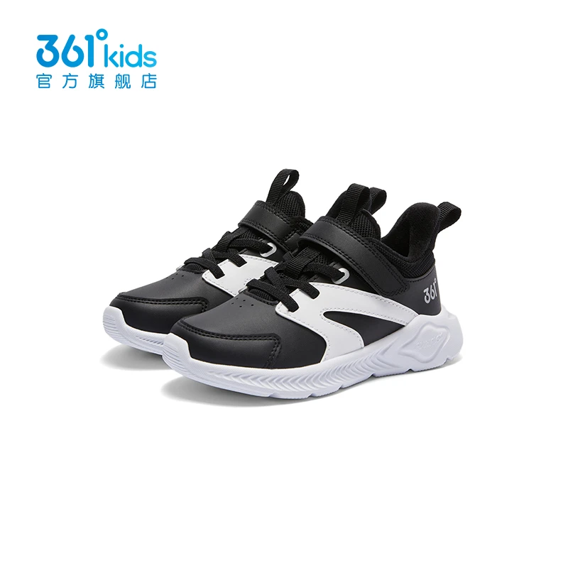 361°小童加绒跑鞋男女童2024冬季新款童鞋保暖棉鞋防滑运动休闲鞋