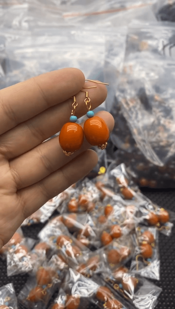 【闪购商品】蜜蜡耳饰未镶嵌D02