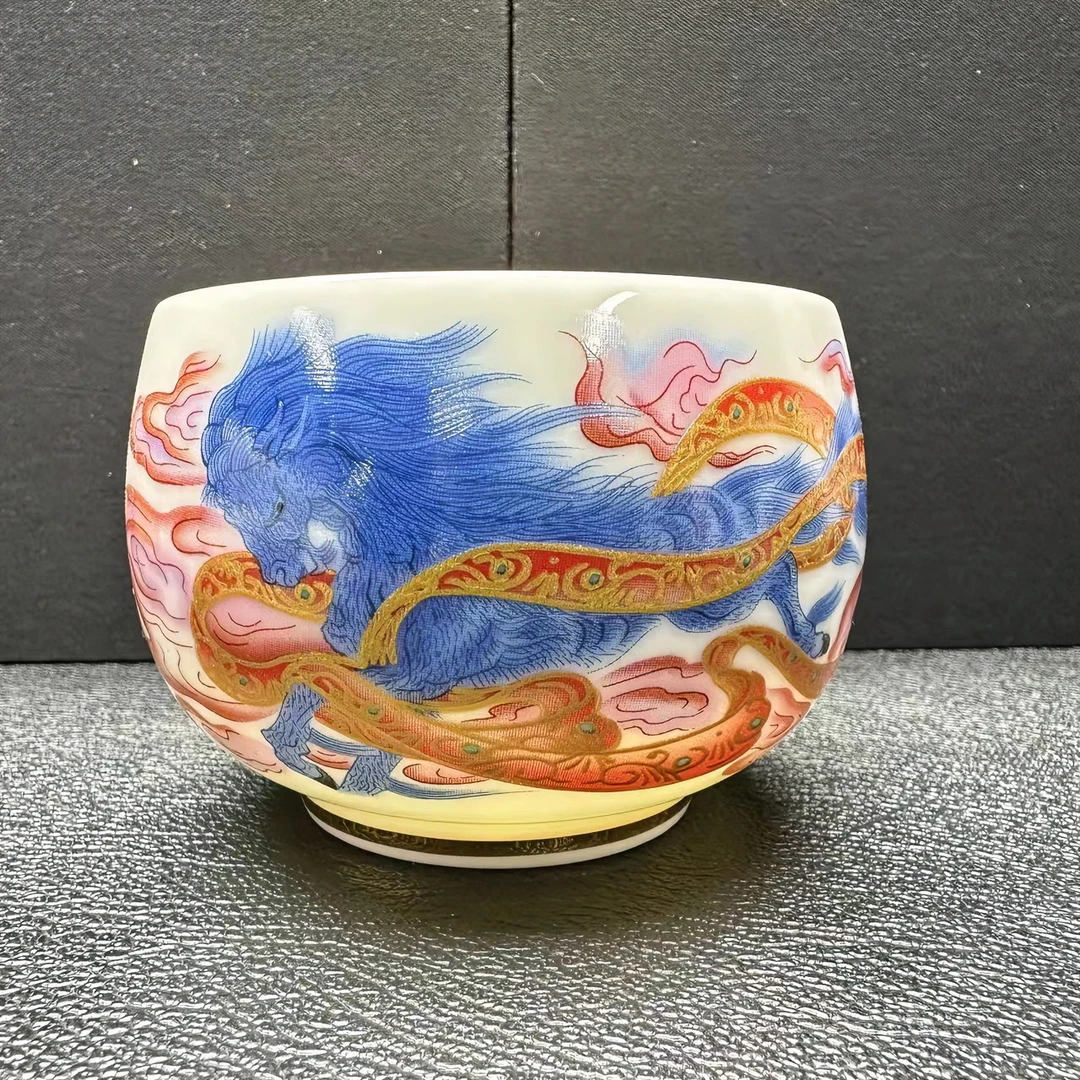 【闪购商品】高端手工茶器（以梦为马）陶瓷 主人杯 配高端收藏礼盒