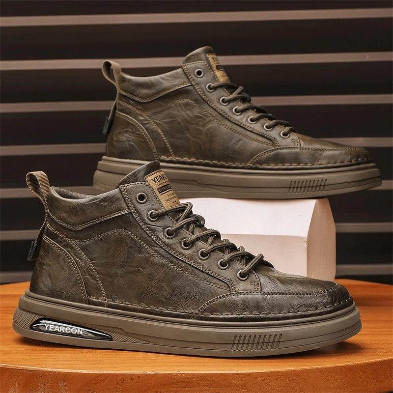 YEARCON/意尔康男鞋2025秋季潮流百搭鞋子高帮时尚休闲鞋潮鞋板鞋