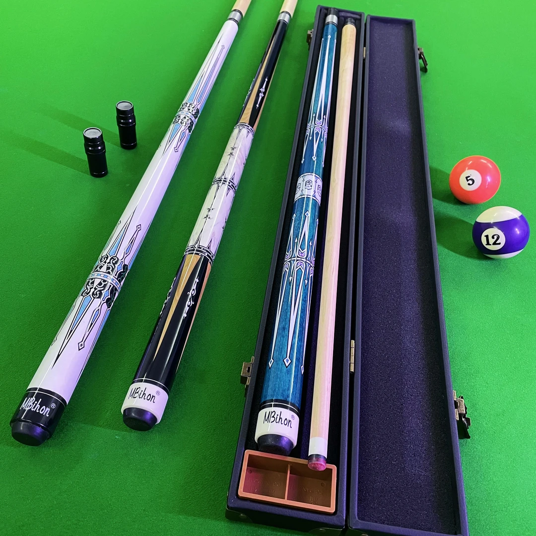 mbihon北美进口枫木台球杆专业级中大头杆中式黑八九球分体桌球杆
