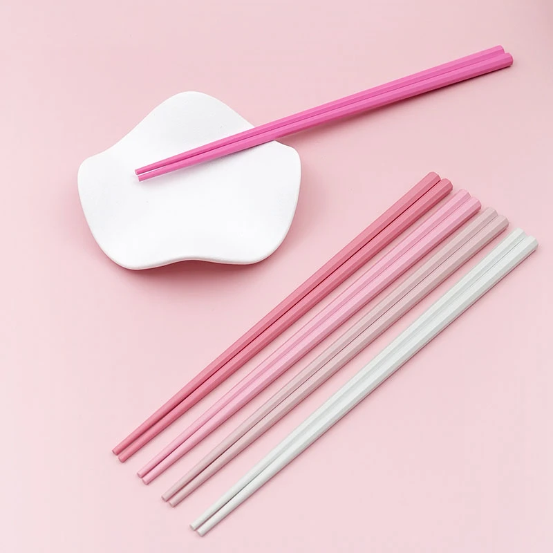 筷子家用耐高温防滑防霉多巴胺马卡龙色系一人一筷2023新款筷子