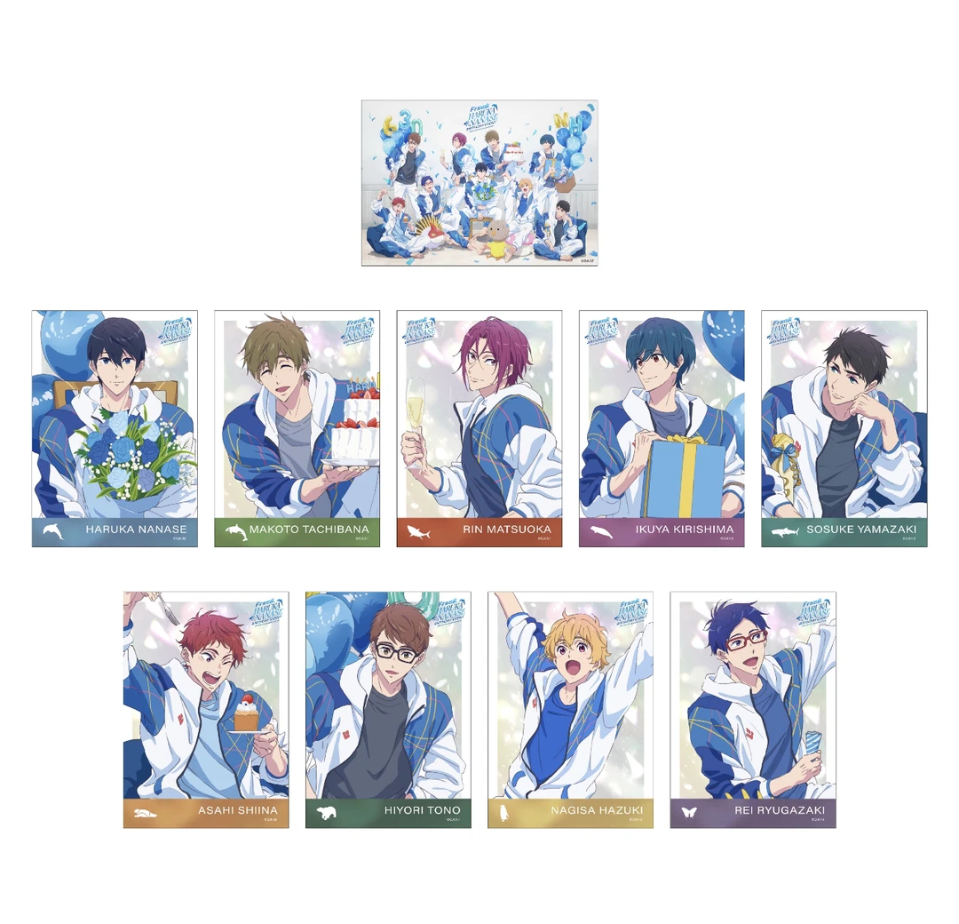 （盲盒代拆）Free！男子游泳部十一周年 生日写真相卡盲袋