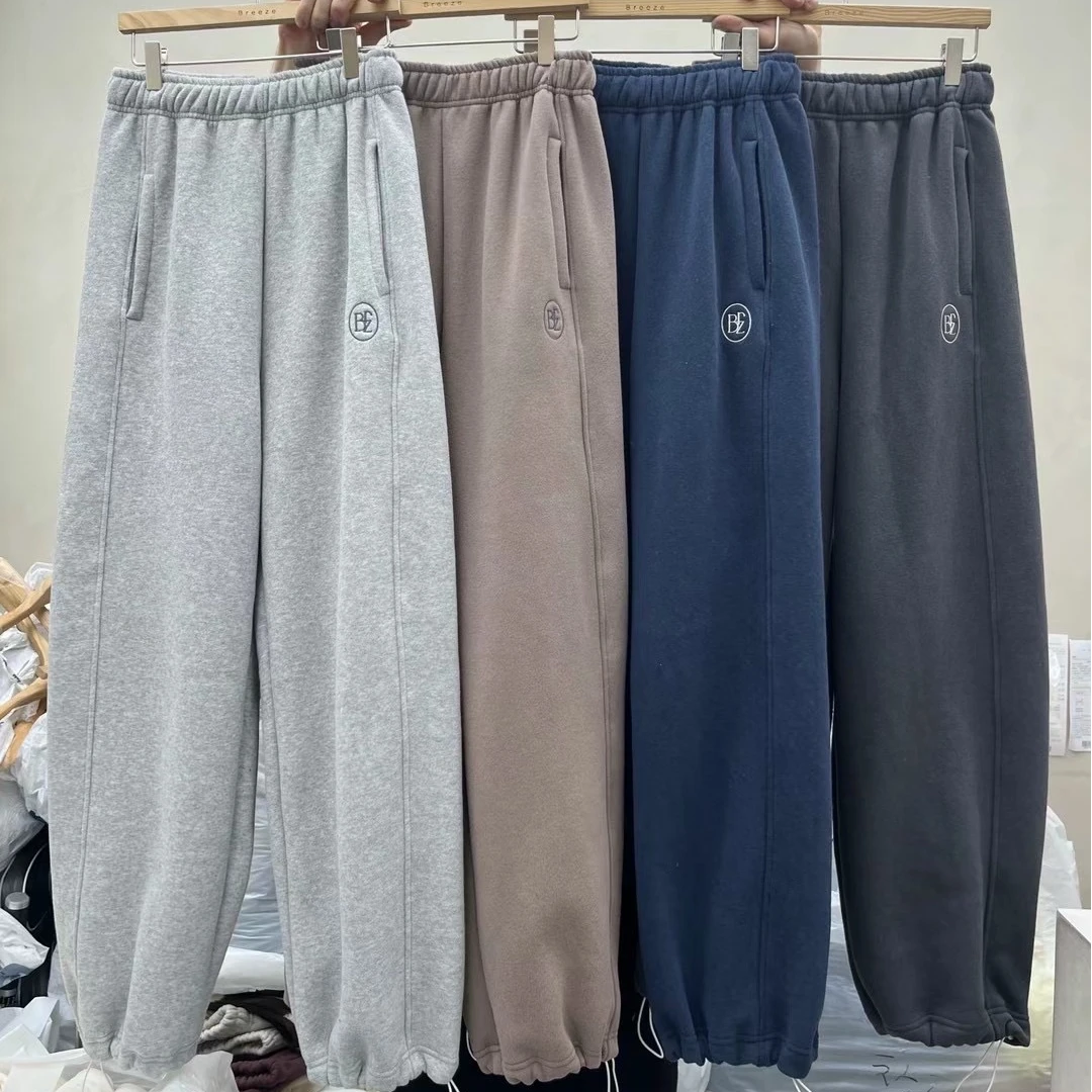 韩国东大门NO退NO换加绒卫裤时尚