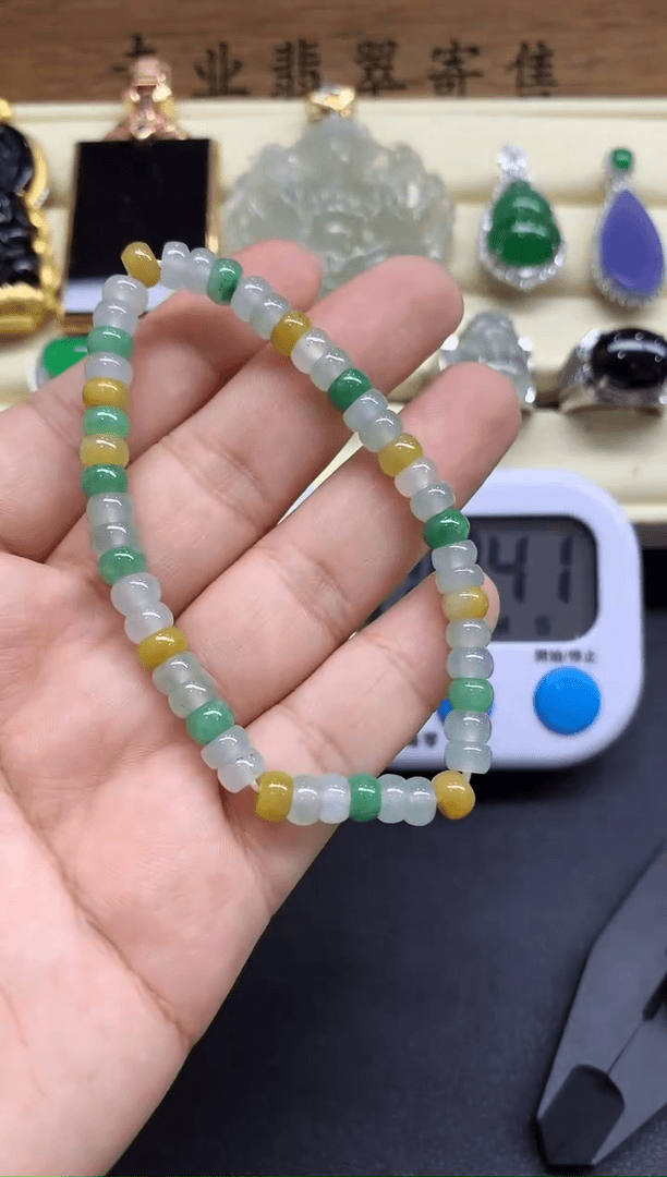 【闪购商品】翡翠珠串未镶嵌17