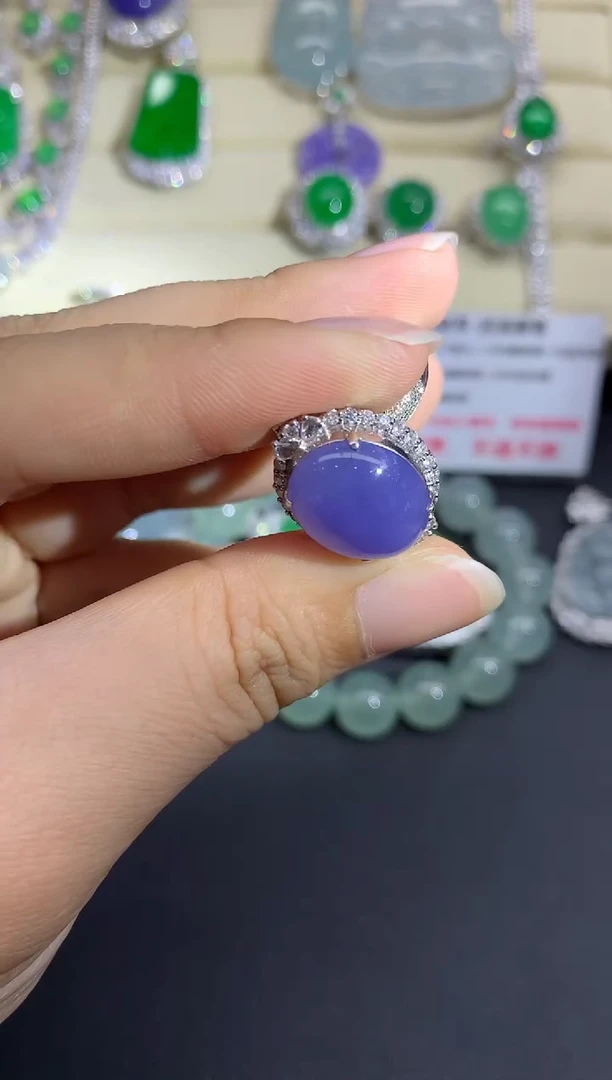 【闪购商品】翡翠戒指18K金镶嵌714-多人