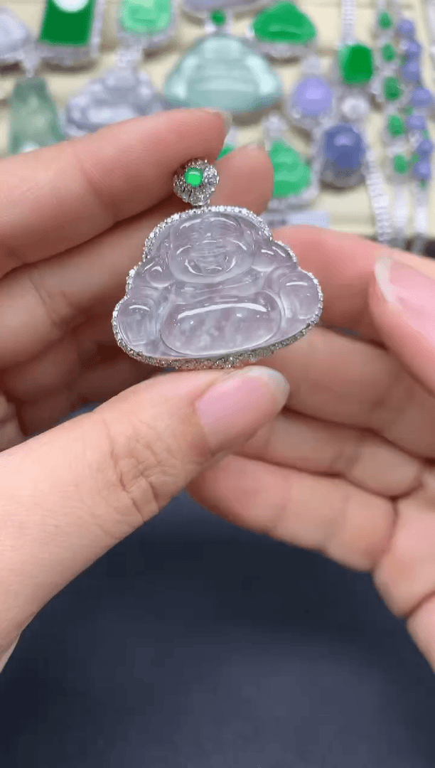 【闪购商品】翡翠颈饰18K金镶嵌605-多人1