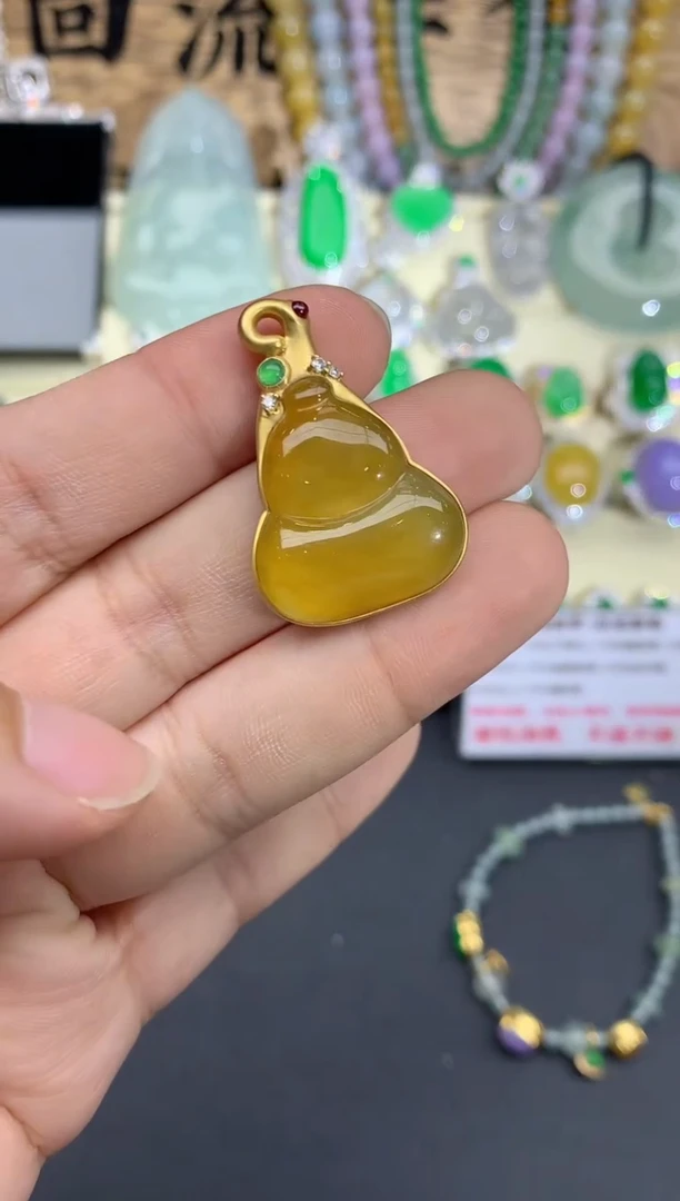 【闪购商品】翡翠颈饰18K金镶嵌576-中国好珍宝