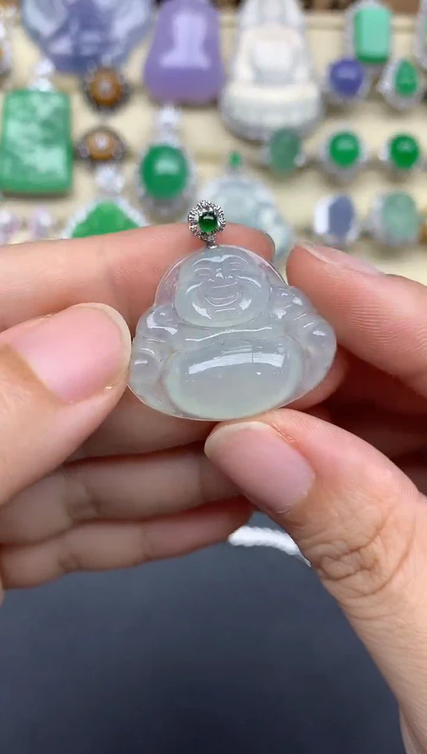 【闪购商品】翡翠颈饰18K金镶嵌169-多人